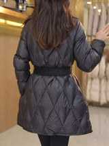 Autumn Collection : Manteau Femme Hiver Laine Blanc in van Seroa