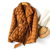 Autumn Collection : Manteau Femme Hiver Matelassé in Orange Ambre van Seroa