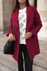 Autumn Collection : Manteau Femme Hiver Revers in van Seroa