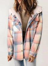 Manteaux et vestes pour femmes : Manteau Femme Hiver Imprimé in Rose van Seroa
