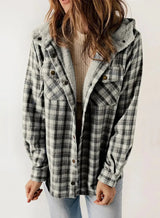 Manteaux et vestes pour femmes : Manteau Femme Hiver Imprimé in Gris foncé van Seroa