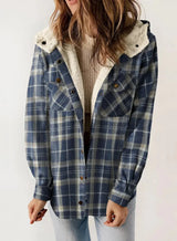 Manteaux et vestes pour femmes : Manteau Femme Hiver Imprimé in Bleu van Seroa