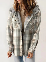 Manteaux et vestes pour femmes : Manteau Femme Hiver Imprimé in Gris van Seroa