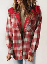 Manteaux et vestes pour femmes : Manteau Femme Hiver Imprimé in Rouge van Seroa