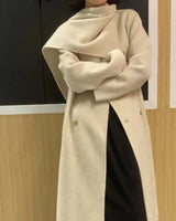 Autumn Collection : Manteau Femme Hiver Laine in Blanc crémeux Taille unique van Seroa