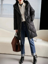 Autumn Collection : Manteau Femme Hiver Matelassé in Noir van Seroa