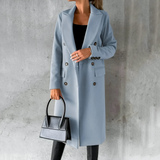 Autumn Collection : Manteau Femme Hiver Polyester in Bleu Céleste van Seroa