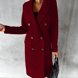 Autumn Collection : Manteau Femme Hiver Polyester in Rouge Vin van Seroa