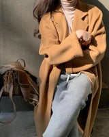 Autumn Collection : Manteau Femme Décontracté Polyester Printemps in camel van Seroa