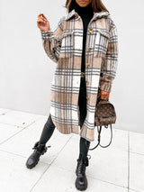 Manteaux et vestes pour femmes : Manteau Femme Hiver Long Élegant in Marron clair van Seroa