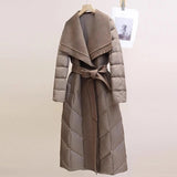 Autumn Collection : Manteau Femme Hiver Laine Matelassé in Kaki van Seroa