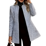 Autumn Collection : Manteau Long Femme Hiver Viscose Autumn Collection in Gris van Seroa