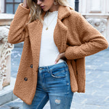 Autumn Collection : Manteau Femme Hiver Long Peluche in Camel van Seroa