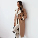 Autumn Collection : Manteau Femme Hiver Long Mode in Kaki van Seroa