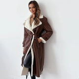 Autumn Collection : Manteau Femme Hiver Long Mode in Marron van Seroa