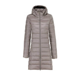 Autumn Collection : Manteau Femme Hiver Long Capuch in Kaki van Seroa