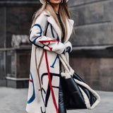 Vêtements d'extérieur pour femmes : Manteau Femme Hiver Polyester Thermique in Blanc van Seroa