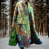 Vêtements d'extérieur pour femmes : Manteau Femme Hiver Polyester Thermique in Vert van Seroa