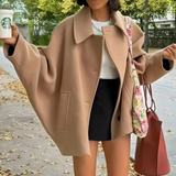 Autumn Collection : Manteau Femme Laine Long Surdimensionné in van Seroa