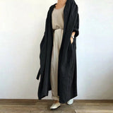 Autumn Collection : Manteau Femme Élégant Classique Automne Printemps in Noir van Seroa