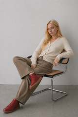 Bottes pour femmes : Bottines confortables pour femme, élégantes en cuir souple, in van Seroa
