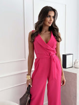 dresses : Combinaison Fluide Femme Élégante Ceinturée Large pour Soirée, - Qualite Premium, Confort Optimal in van Seroa
