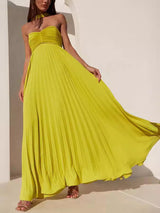 Maxi Dress : Robe Femme Élégante et Simple à Manches Courtes pour Soirée ou Quotidien in van Seroa