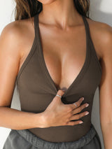 top blouses : Débardeur Femme Côtelé Coutures Soutien-gorge in van Seroa