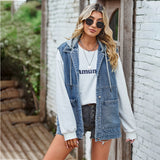 other : Gilet En Jean Vintage Décontracté Et Ample À Boutons Femme in van Seroa