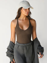 top blouses : Débardeur Femme Côtelé Coutures Soutien-gorge in van Seroa