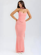 dresses : Jupe Longue Femme Maxi in Rose van Seroa