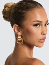 other : Boucles d'oreilles pendantes Femme or en acier titan in Or van Seroa