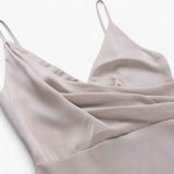 Dresses : Robe de Soirée Femme en Satin avec Col Bénitier, Bretelles Fines - Parfait pour les Cérémonies in van Seroa