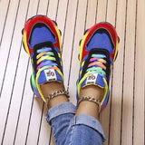 Sneakers : Baskets pour femmes Romy - Orthopédiques, Légères & Confortables avec Semelle Amortissante in Bleu van Seroa