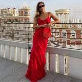 dresses : Robe Maxi Femme Élégant Fluide in van Seroa