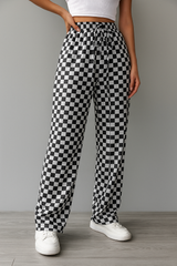Pantalons pour femmes : Pantalon Fluide Femme Coton in Gris van Seroa