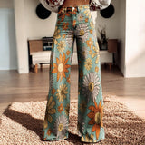 Pantalons pour femmes : Pantalon Fluide Femme Floral Best-Seller Mode Féminine in Fleur Claire van Seroa