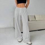 skirts : Pantalon Large Femme en Coton Taille Élastique in van Seroa