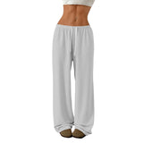 skirts : Pantalon Large Femme en Coton Taille Élastique in van Seroa
