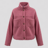 Autumn Collection : Manteau Long Femme Automnal Polyester Autumn Collection in Rose van Seroa