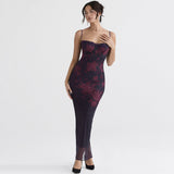 dresses : Robe Maxi Femme Élégant Dentelle Moulante in van Seroa