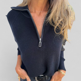 Autumn Collection : Pull Femme Élégant Tricot in Noir van Seroa