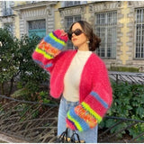 Autumn Collection : Pull Femme Cachemire Col Rond in Rouge van Seroa