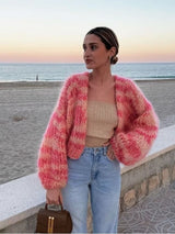 Autumn Collection : Pull Femme Cachemire Col Rond in Rose van Seroa