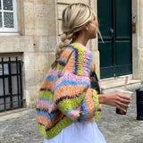 Autumn Collection : Pull Femme Cachemire Col Rond in Vert van Seroa
