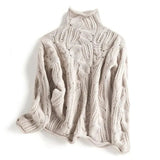 Autumn Collection : Pull Cachemire Femme et Doux Manches Longues in Beige van Seroa
