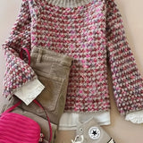 Col roulé : Pull Femme Col Roulé Décontracté in Rose van Seroa