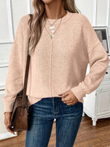 Autumn Collection : Pull Femme Décontracté Mode Confortable in Beige van Seroa