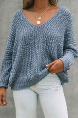 Pulls pour femmes : Pull Femme Élégant Épaules Dénudées in Gris van Seroa