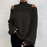 Autumn Collection : Pull Femme Casual Mode Bureau in Noir van Seroa